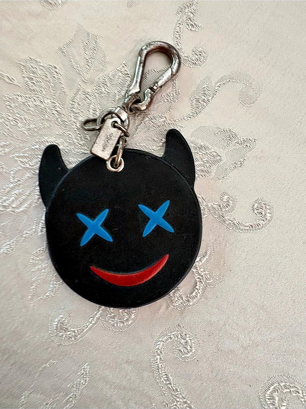 Coach Devil Bear Bag Charm Black & Blue